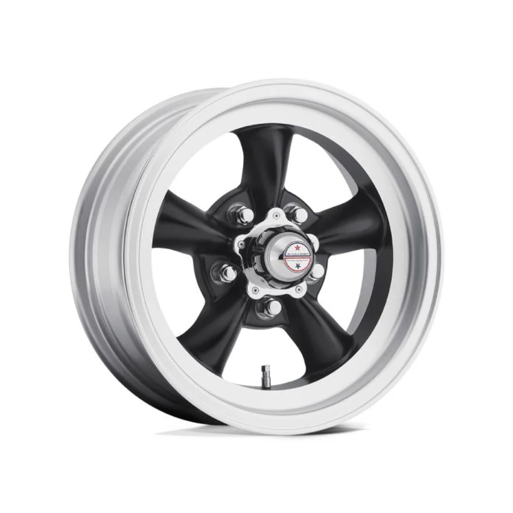 AMERICAN RACING VN105 TORQ THRUST D Satin Black Machined Lip