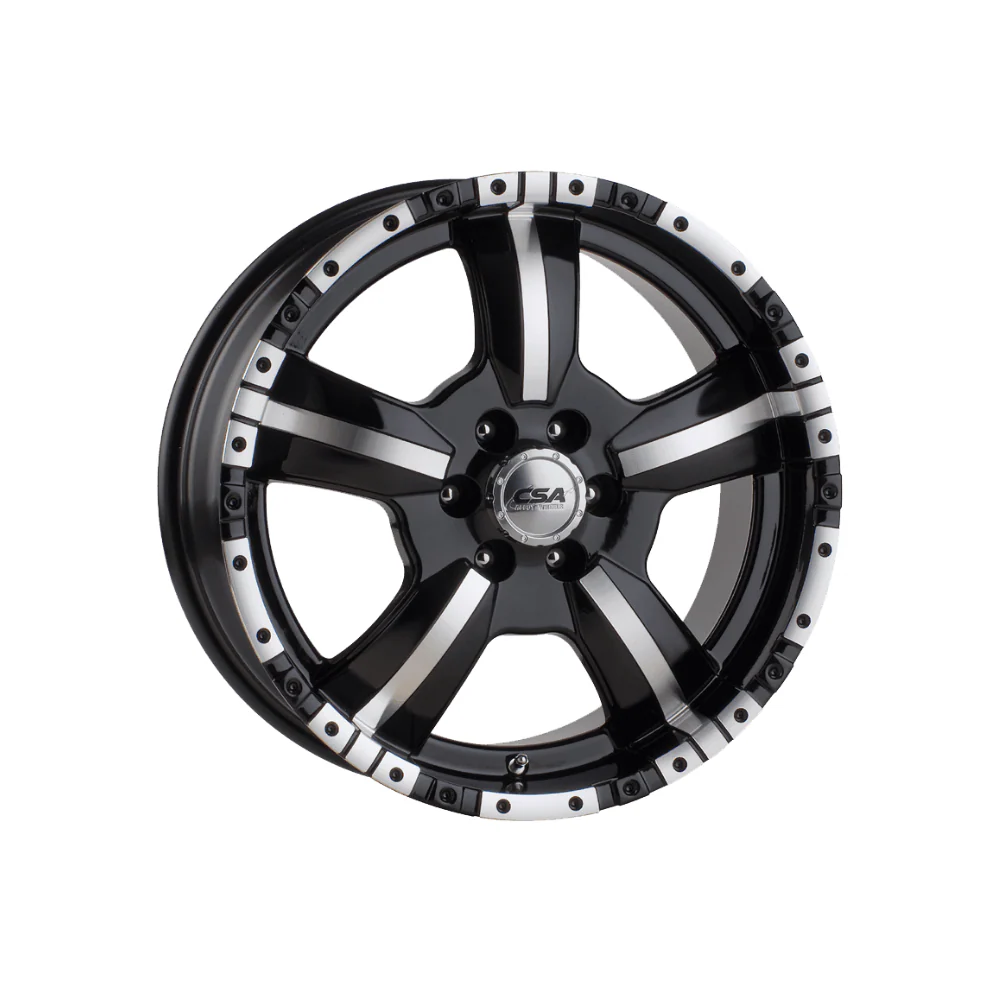 CSA WHEELS Monster Small Cap GLOSS BLACK MACHINED FACE