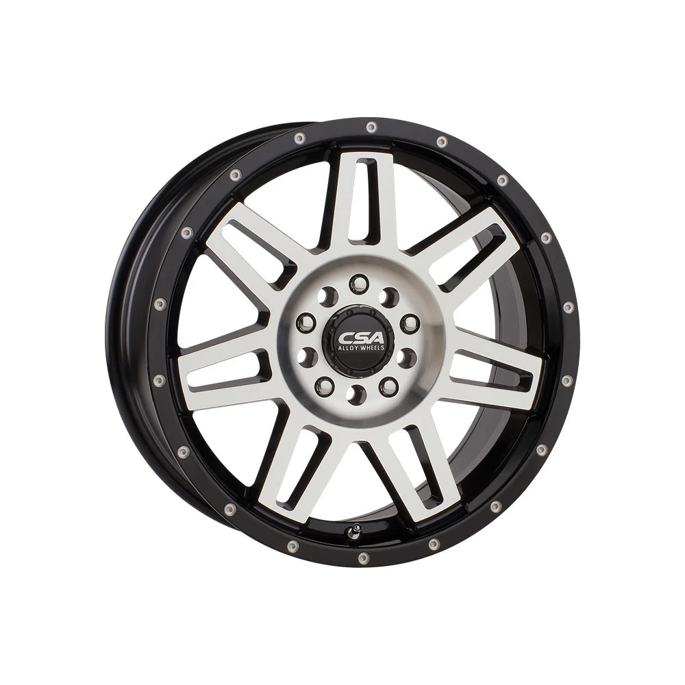 CSA WHEELS Renegade Small Cap Gloss Black Machined Face