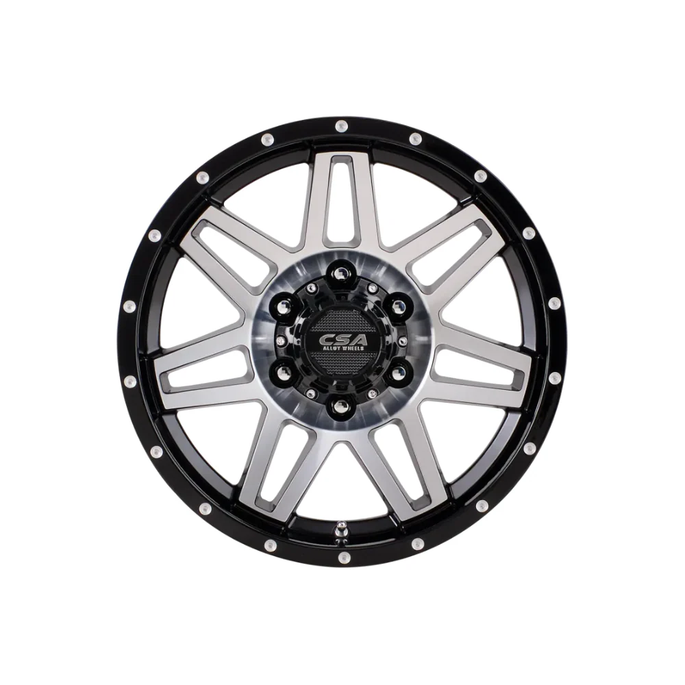 CSA WHEELS Renegade Large Cap Gloss Black Machined Face - Image 2