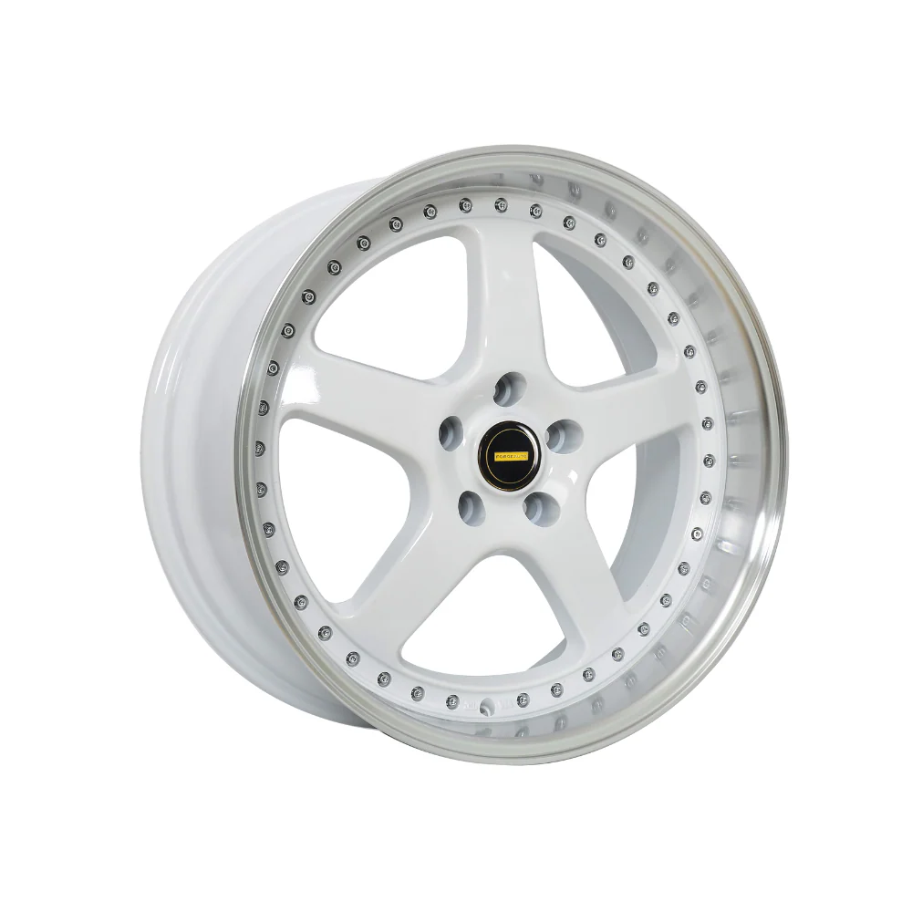 FORGEAUTO FA-5 WHITE/MACHINED LIP