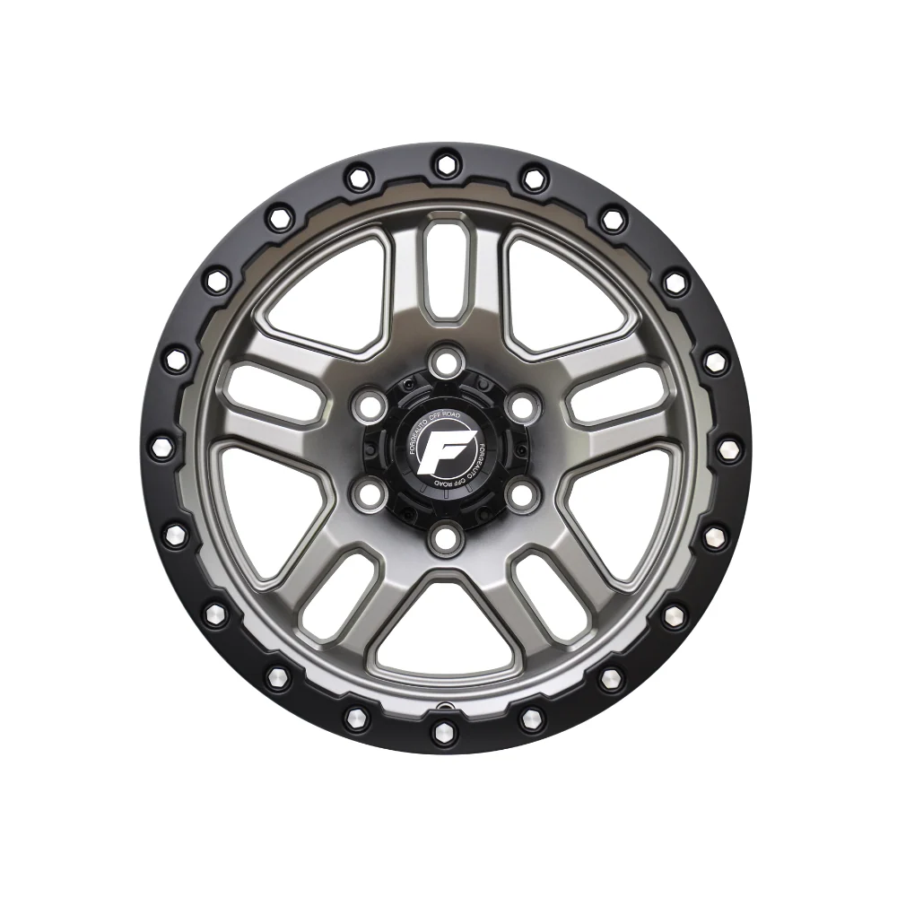 FORGEAUTO HOSTILE GREY CENTER BLACK LIP MILLED BOLTS - Image 2