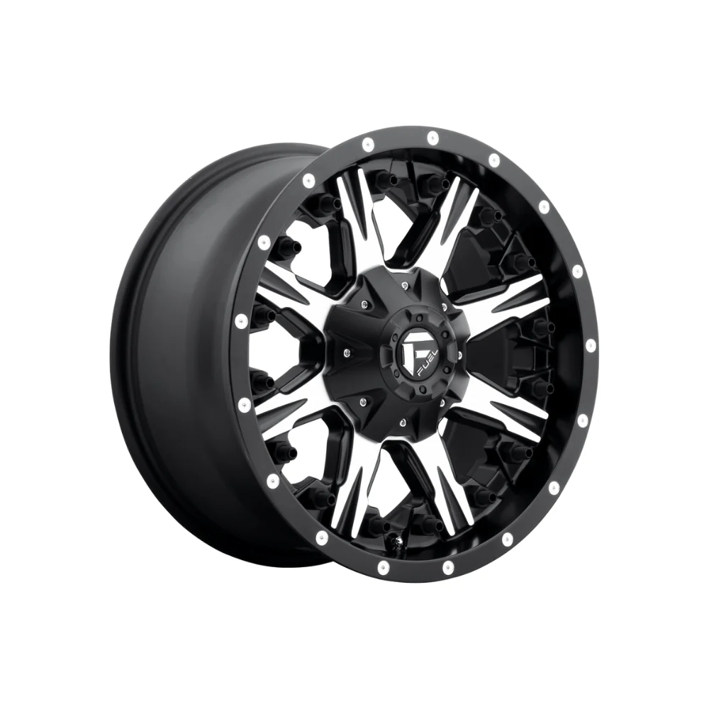FUEL 1PC D541 NUTZ MATTE BLACK MACHINED