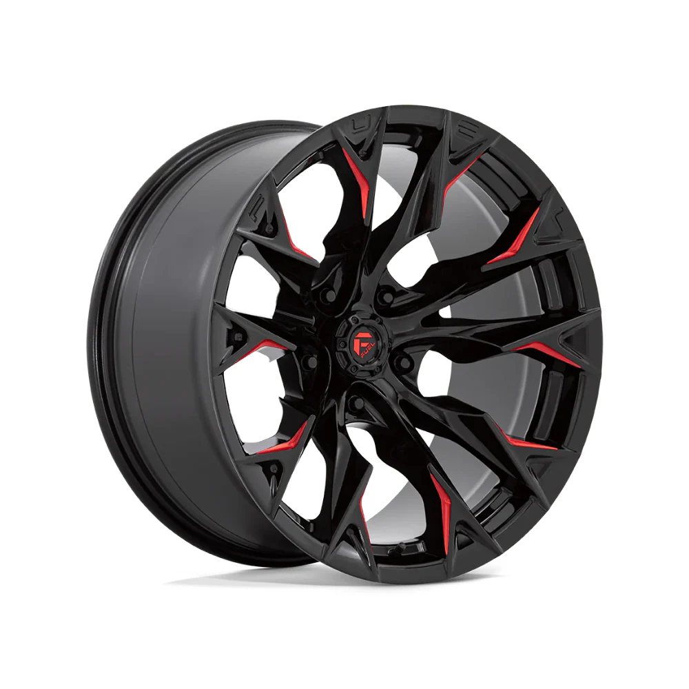 FUEL 1PC D823 FLAME GLOSS BLACK MILL WITH CANDY RED