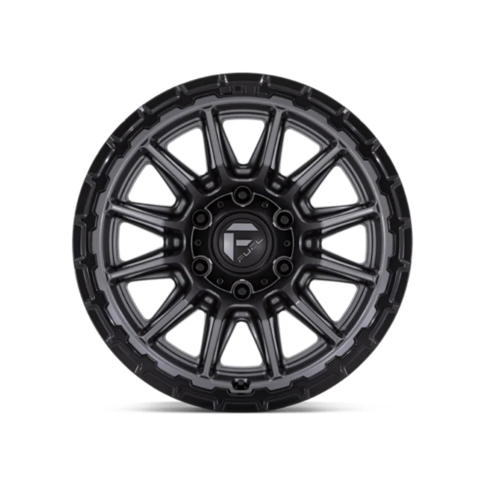 FUEL 1PC FC866 PISTON MATTE GUNMETAL GLOSS BLACK LIP - Image 2