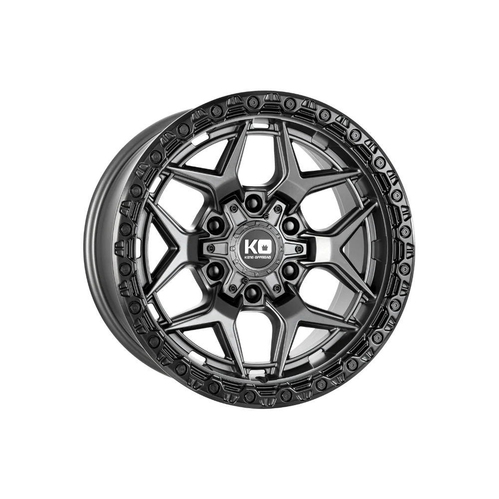 KING OFFROAD GROWLER MATTE TITANIUM/SATIN BLACK LIP