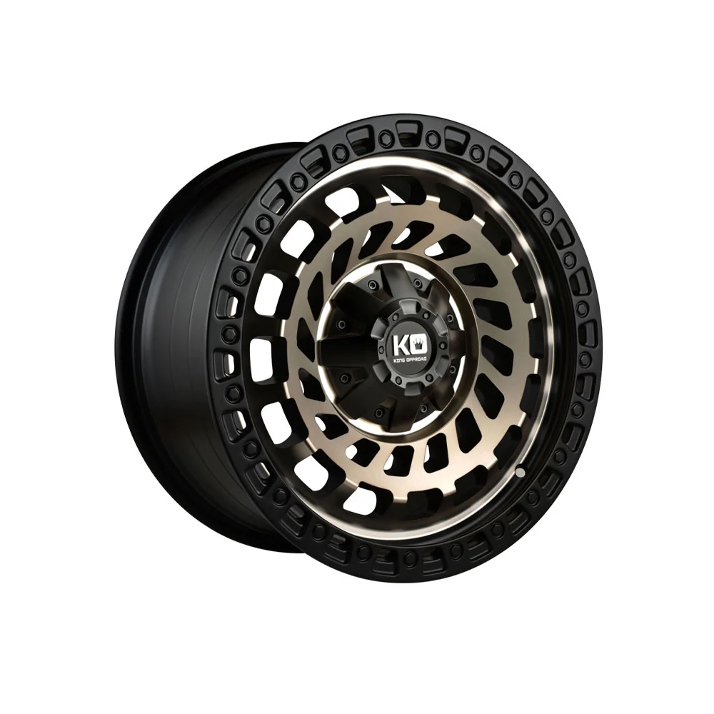 KING OFFROAD ZOMBIE SATIN BLACK/BRONZE TINT FACE/BLACK LIP