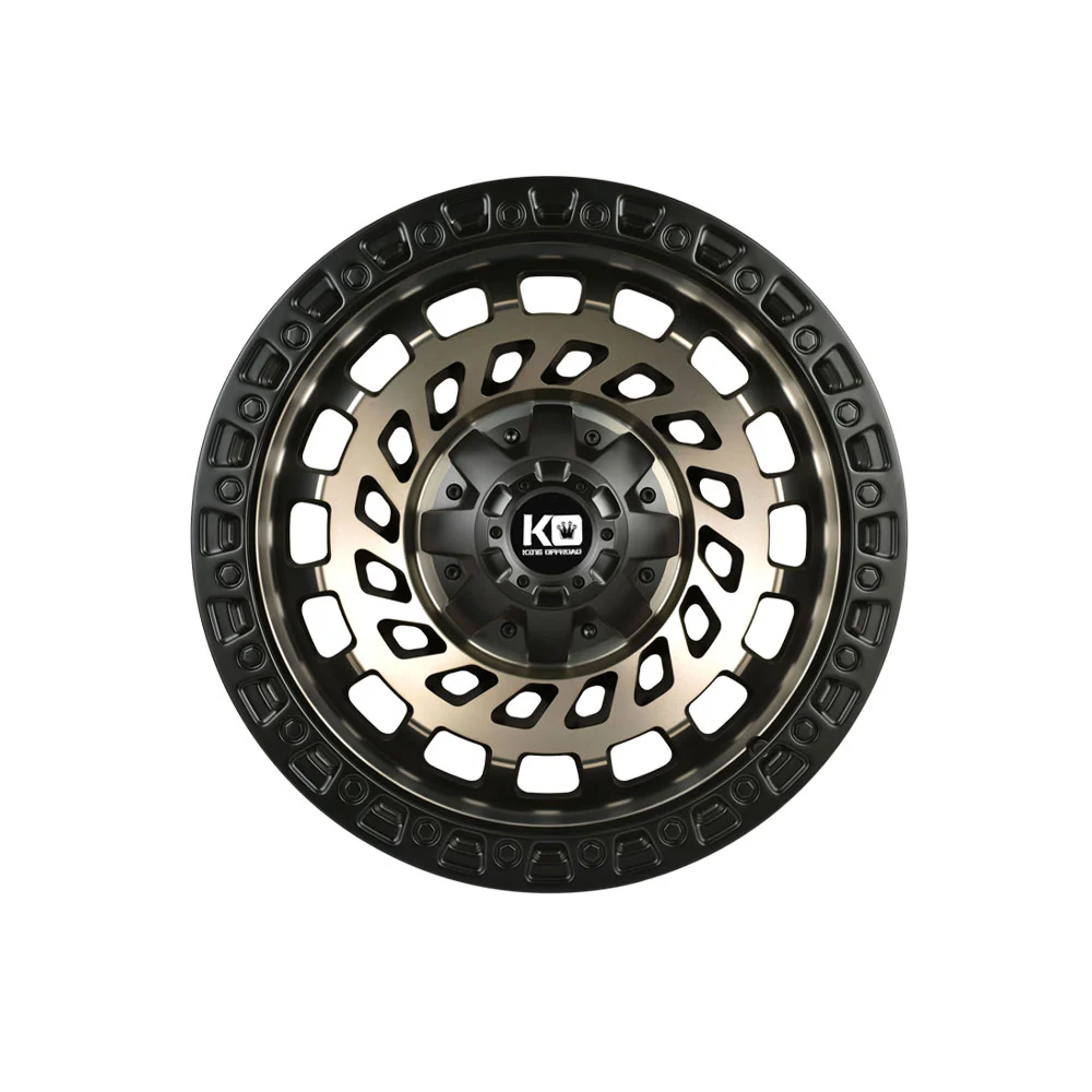 KING OFFROAD ZOMBIE SATIN BLACK/BRONZE TINT FACE/BLACK LIP - Image 2