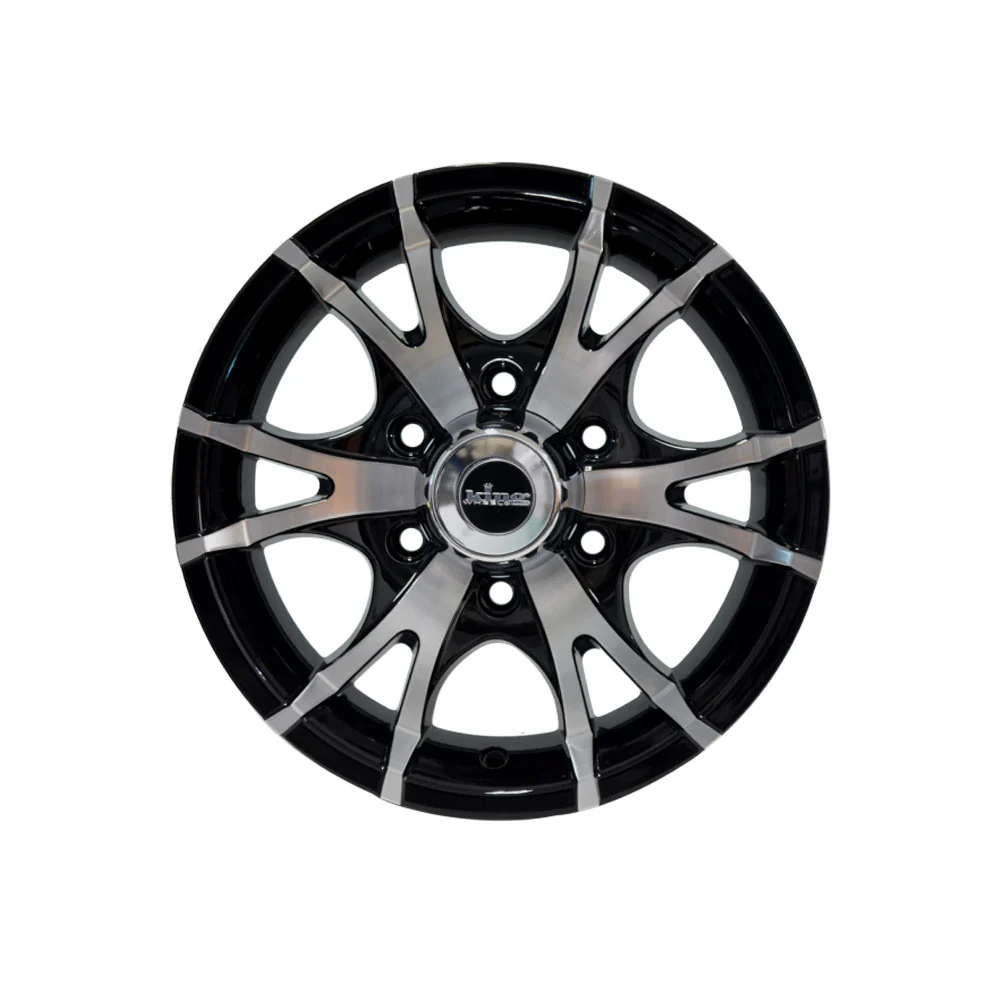 KING WHEELS KT-6 GLOSS BLACK/MACHINED FACE - Image 2