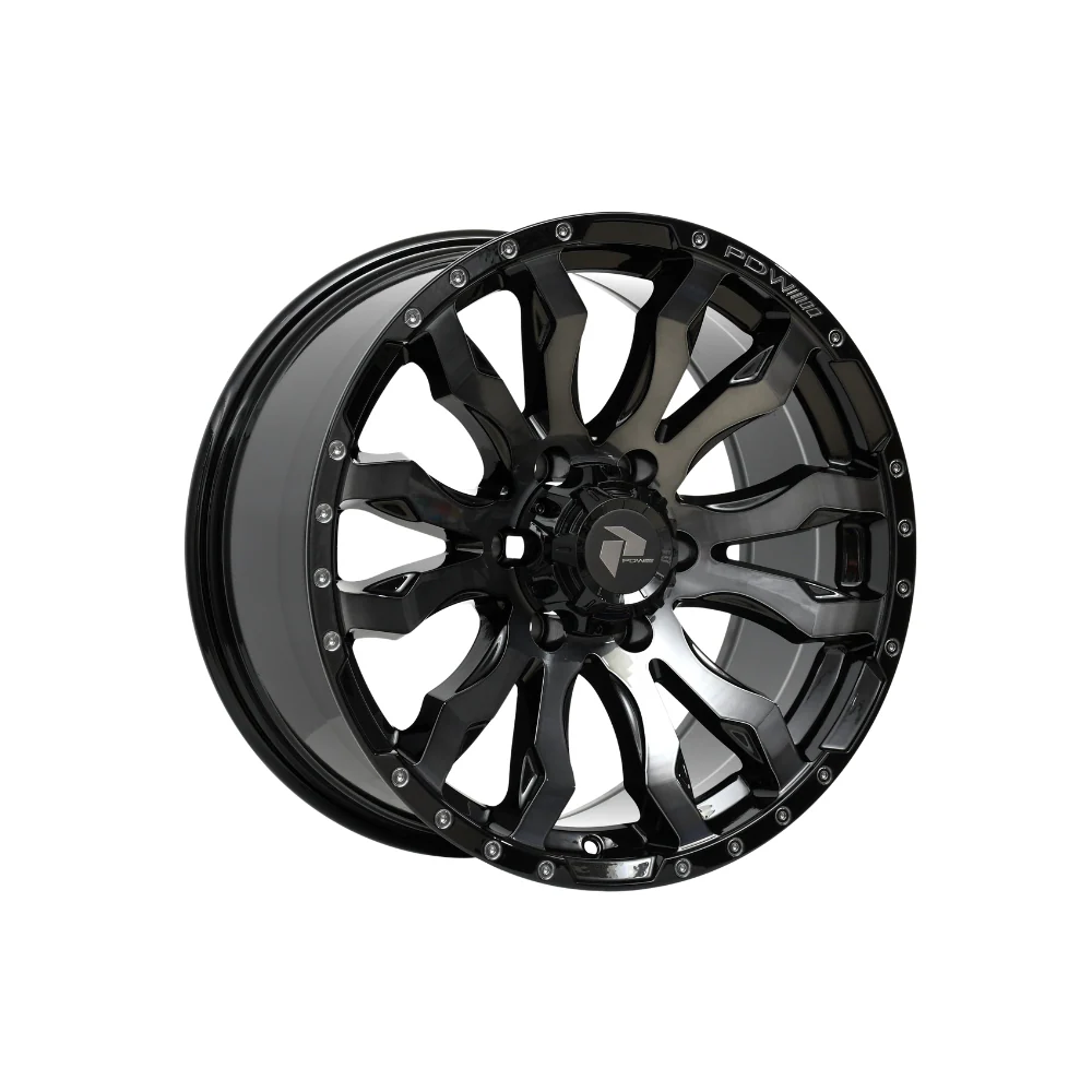 PDW WHEELS BLIZZARD DARK TINT JET BLACK