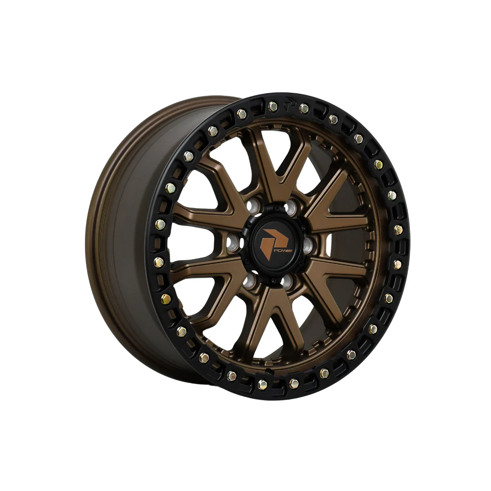 PDW WHEELS DOMINATOR BRONZE CENTRE BLACK LIP